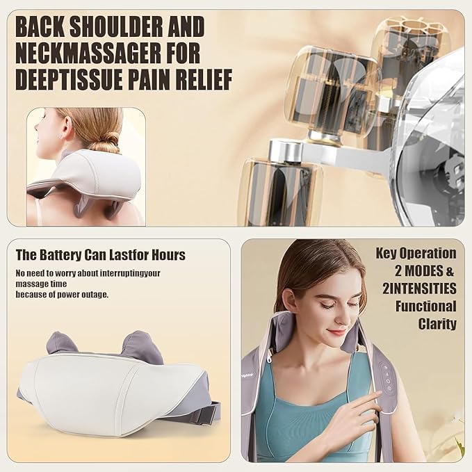 Massage neck and back for cervical pain, body massage for body pain and pain with heat, deep tissue neck, back, shoulders, waist and leg for electric 5D cervical massage machine for body massage, electric 5D cervical massage machine Massage neck and back for cervical pain, body massage for body pain and pain with heat, deep tissue neck, back, shoulders, waist and leg for electric 5D cervical massage machine for body massage, electric 5D cervical massage machine