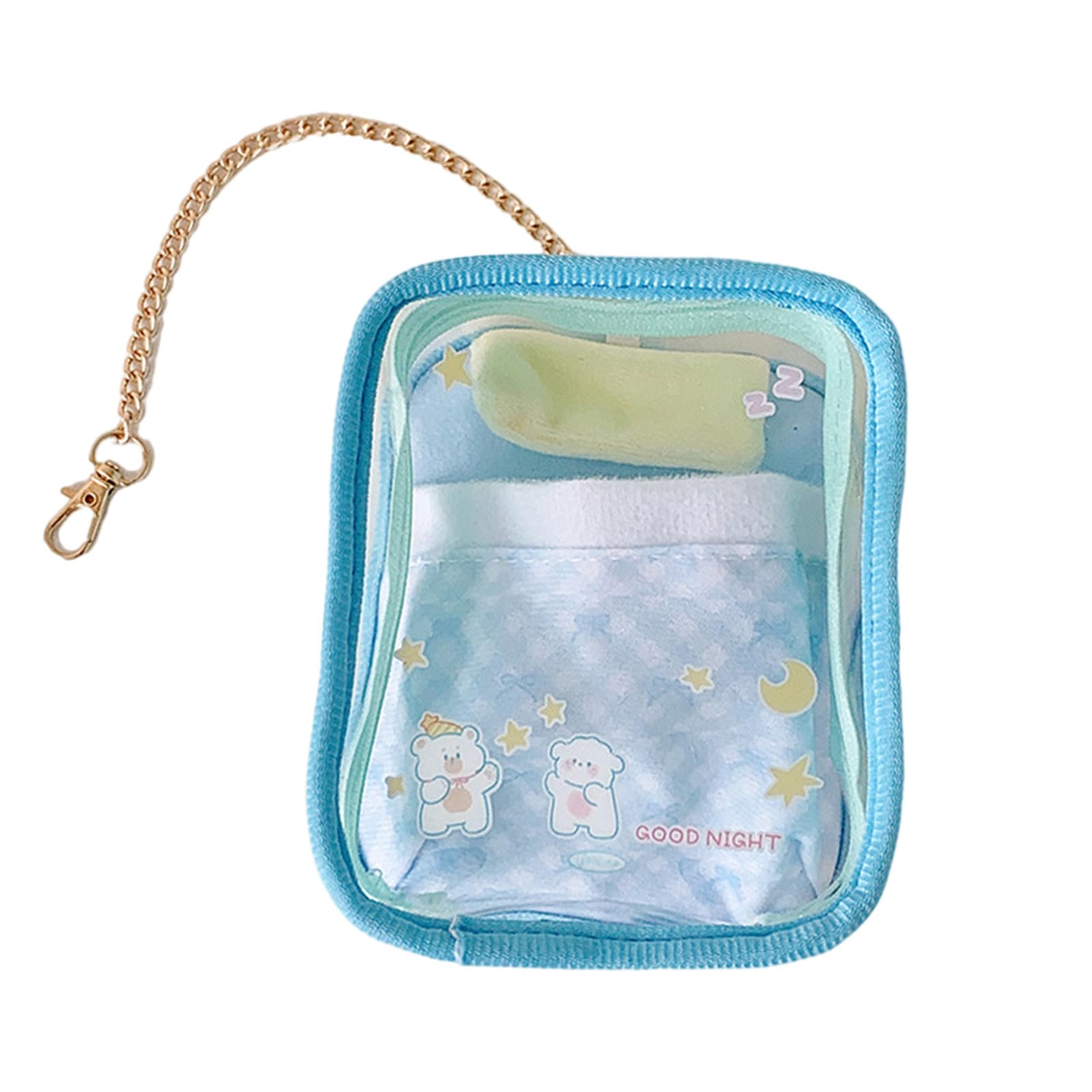 Clear Doll Storage Bag for Collectible Toy with Multiple Compartments and Sturdy Materials Clear Doll Storage Bag