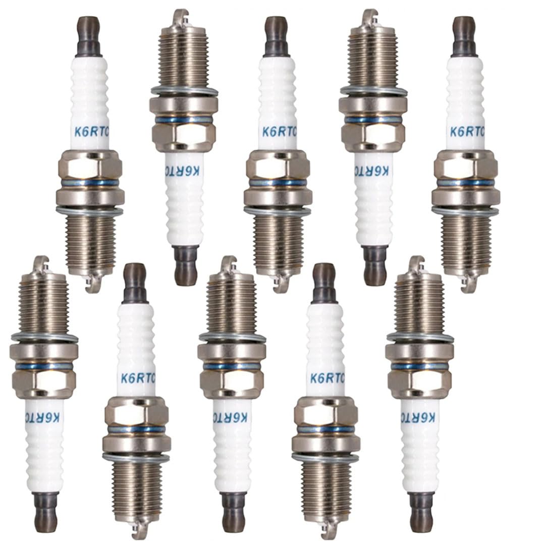 Świeca zapłonowa samochód dla Nissana Sylphy Sentra B15/B16/B17 1.6L/1.8L/2.0L 2000-2012, Świece zapłonowe samochodowe 10 szt. K6RTC