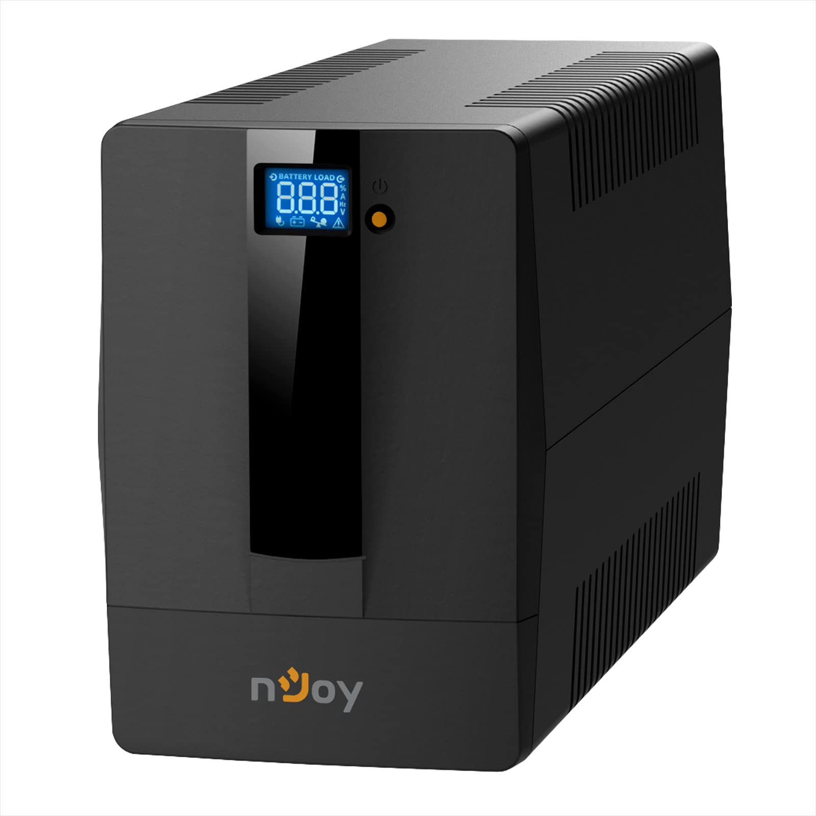 nJoy Horus Plus 2000 VA, Grupo de continuidad Line Interactive UPS, 1200 W, Pantalla LCD, Pantalla Táctil, AVR, USB, 4 Salidas Shuko, Rj11 RJ45 in/out, 2 Baterías 12V 9Ah, 182 x 130 x 320 mm