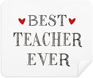 Best Teacher Ever Quote Respected Cleaning Cloth Screen Cleaner 2pcs Suede Fabric