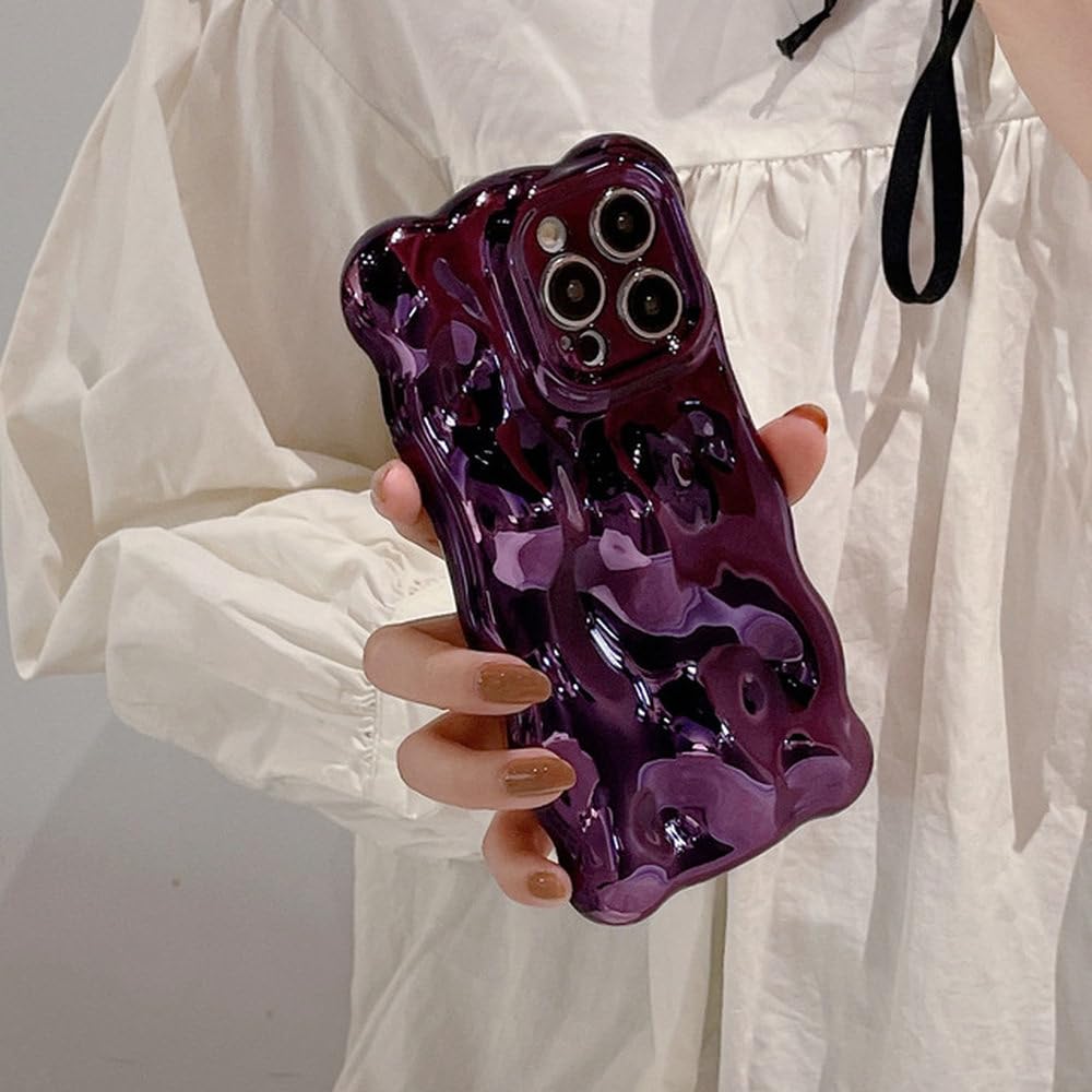 Protection appareil photo iPhone 13 Pro Max via cette coque souple violette antidérapante - 5