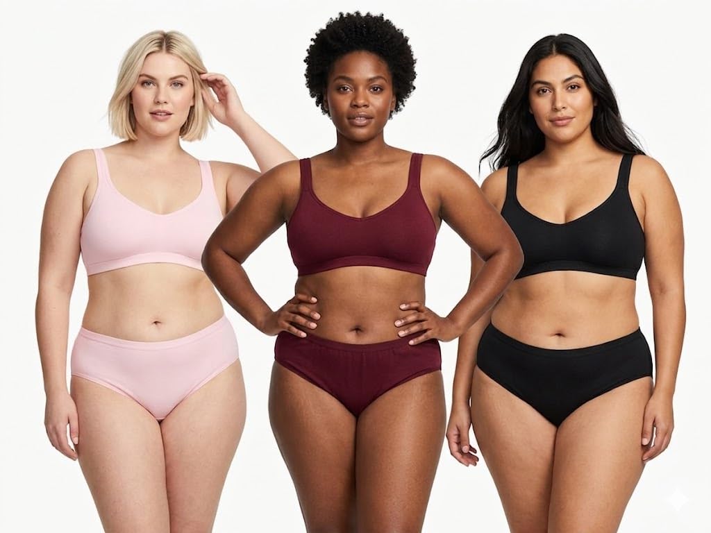foxique Plus Size Panty | High Waist Panty with Full Coverage | Big Size Panty for Women | Ladies Hipster Panties | Pack of 3-picture-45
