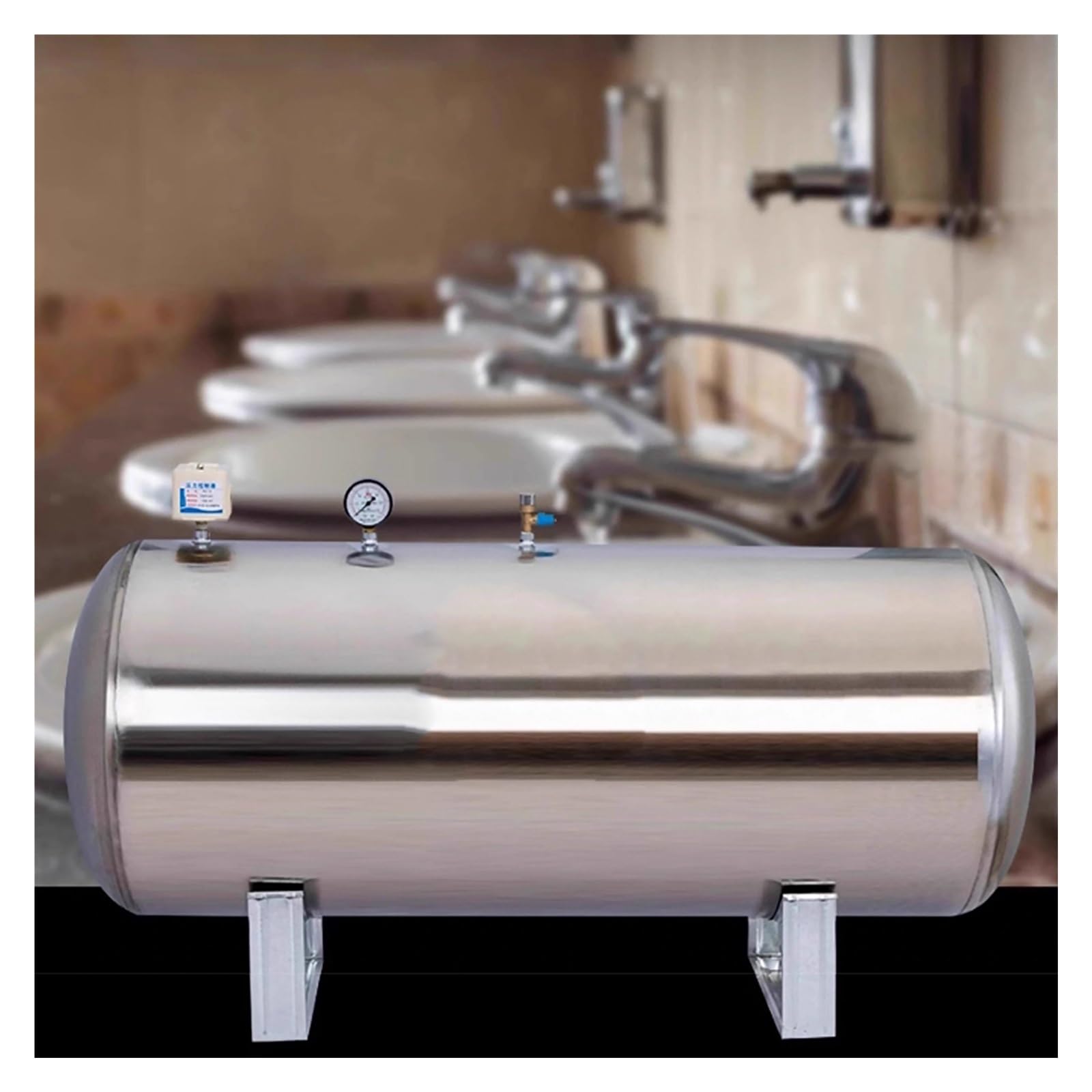 26 42 53 66 79 Gal Horizontal Water Pressure Tank Large Capacity, Stainless Steel Emergency Pressurized Tanks for Well Pump, Water Storage Tank with Installation Kit(300L/79.3Gal-135x65cm/53x25.6in 26 42 53 66 79 Gal Horizontal Water Pressure Tank Large Capacity, Stainless Steel Emergency Pressurized Tanks for Well Pump, Water Storage Tank with Installation Kit(300L/79.3Gal-135x65cm/53x25.6in