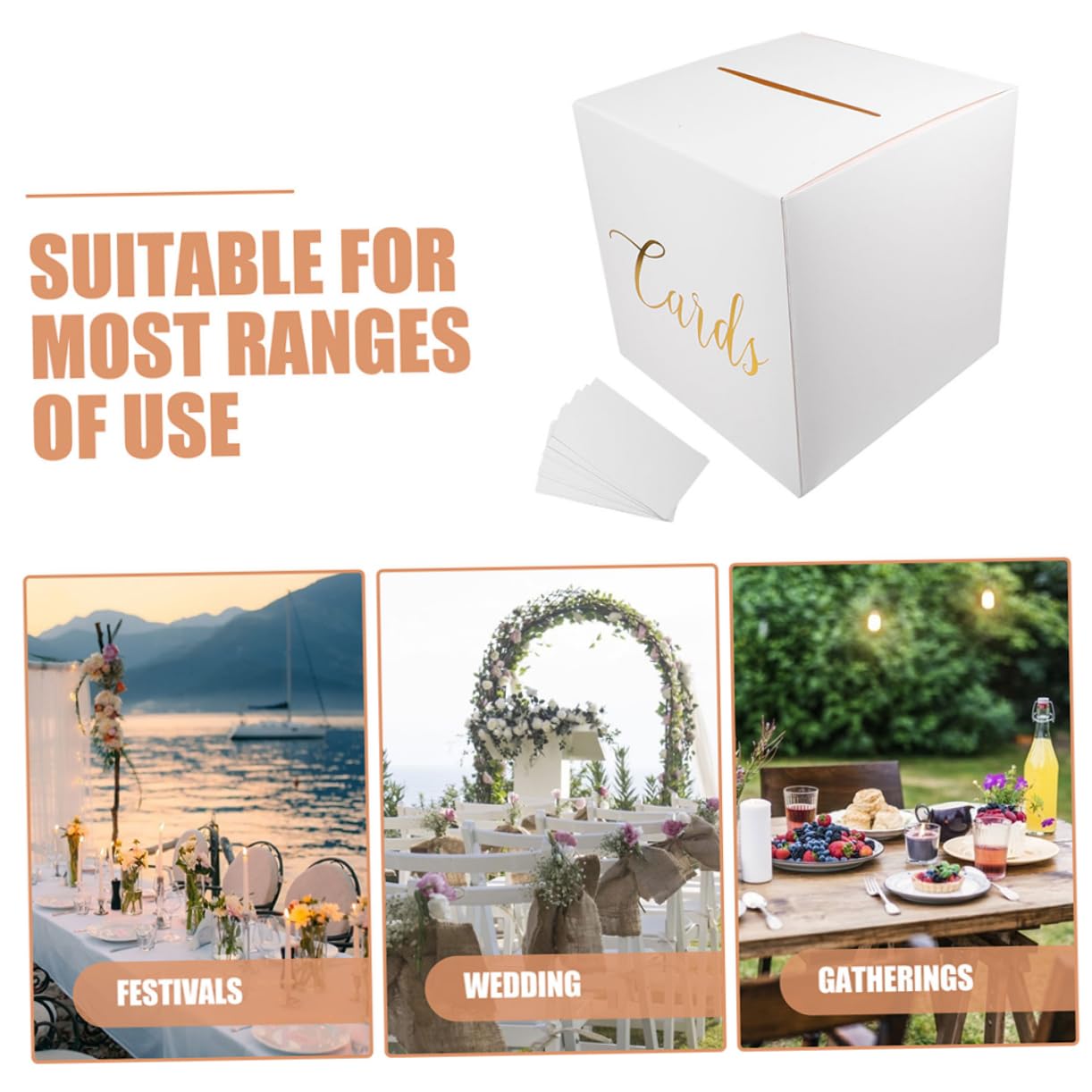Levemolo 4sätze Hochzeitskartenbox Elegante Kartenaufbewahrung Für Geldgeschenke Karten Und Erinnerungen Mit Gratulationskarten Für Hochzeiten Und Feierlichkeiten