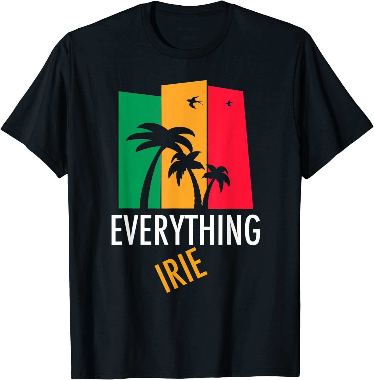 Rasta Reggae Jamaica Good Vibes Only ds1399 T-Shirt Cotton T-Shirt - Regular Fit, Printed T-Shirts for Men 3164