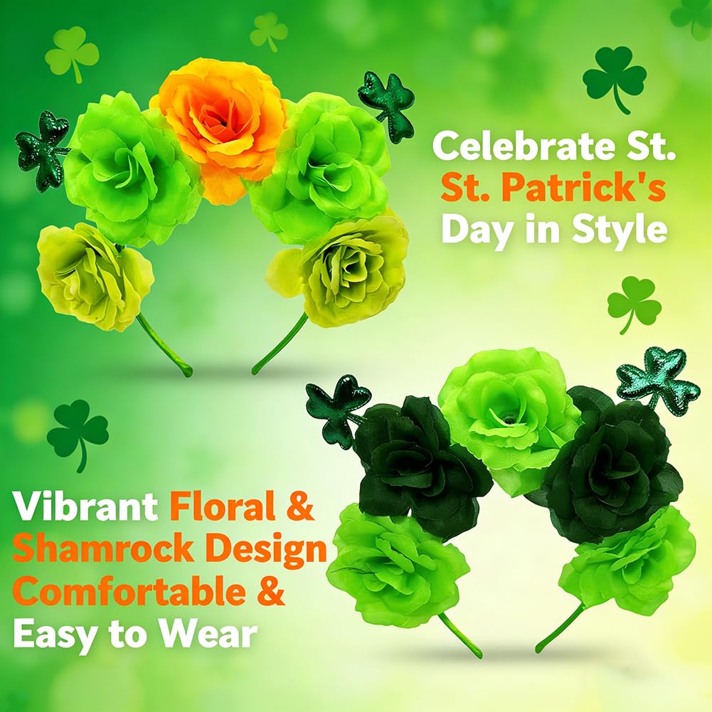 PyrrlicToy St Patricks Day Headband, 2pc St Patricks Day Accessories - Image 3