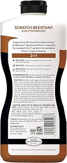Weiman Wood Floor Polish and Restorer 32 Ounce (2 Pack) - High-Traffic Hardwood Floor, Natural Shine, Removes Scratches, Leaves Protective Layer