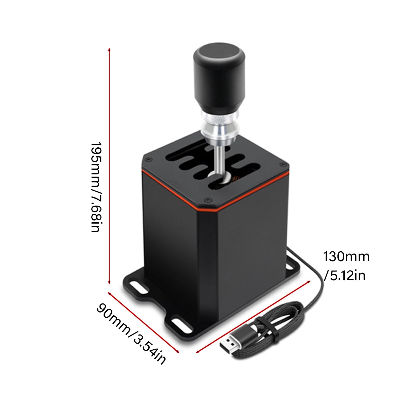 Generico Facile installazione Simulatori USB Cambio con staffa Accessori da gioco Cambio da corsa regolabile in altezza per giochi per