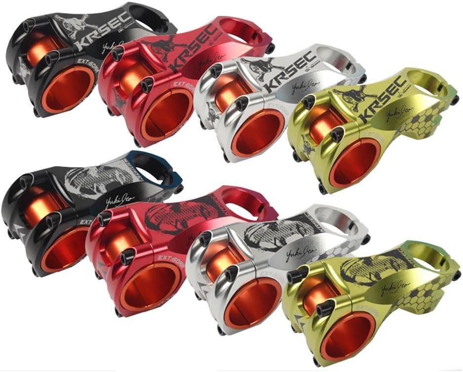 KRSEC XC500 Lightweight Aluminum (Skull) -17 Degree 60mm Handlebar Stem For XC/AM Mountain Bike