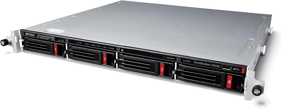 BUFFALO TeraStation 3420RN 4-Bay SMB 8TB 4x2TB Rackmount NAS w/Hard Drives Included Network Attached Storage