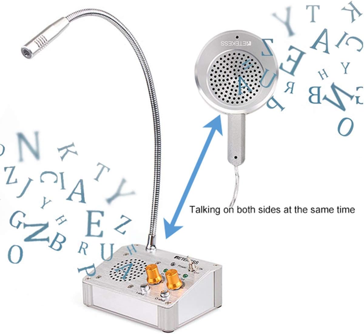 60% Off Dіѕсоunt Retekess TW104 Intercom System for Business, Window Speaker Intercom, Interphone, Full Duplex Intercom System for Government Office,Restaurant,Store,Bank(1.8M)