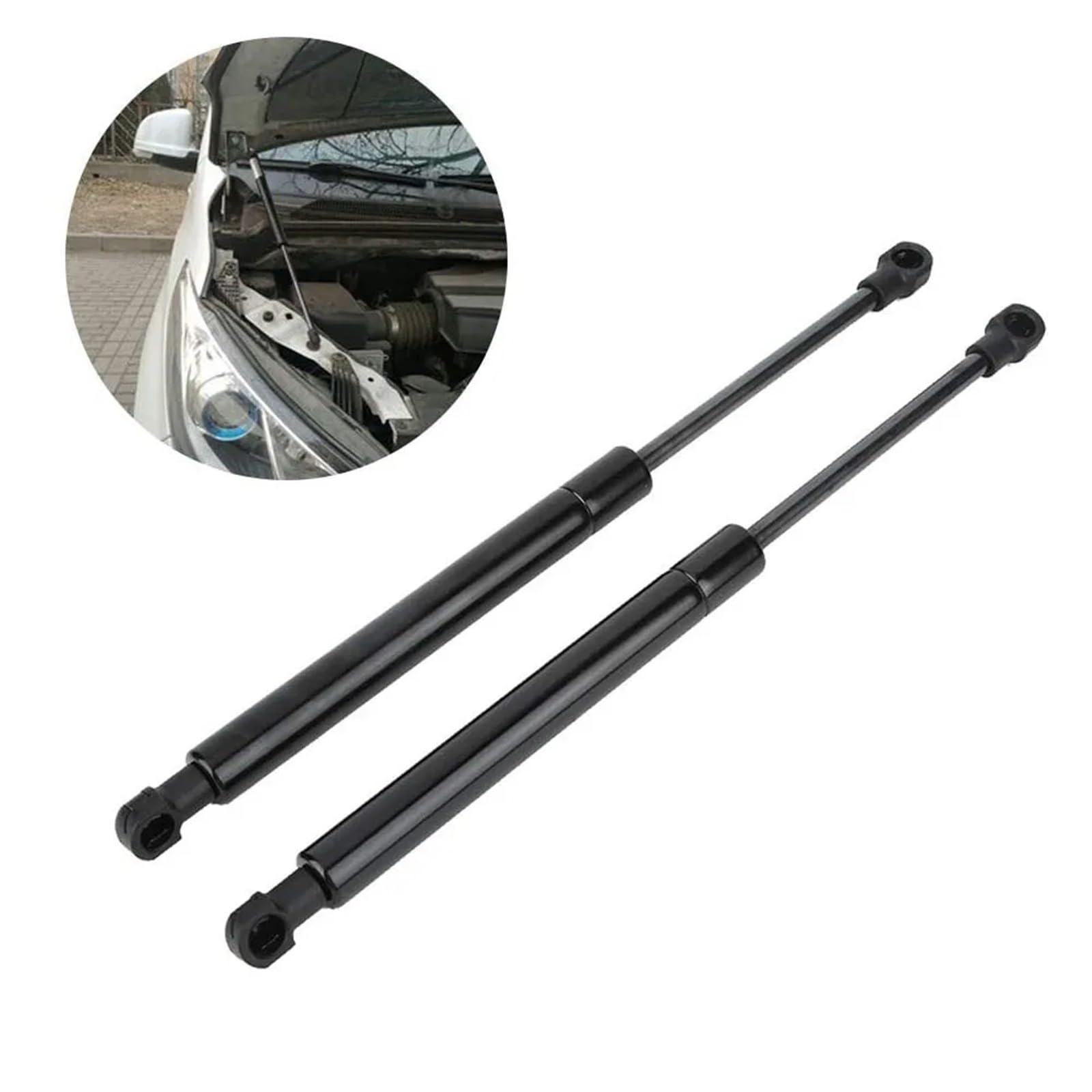 sprężyna gazowa do maski 2 szt. karbonowych podpór pneumatycznych maski, pasujących do BMW E60 E61 520i 525i 530i 535i 540i, drążek podtrzymujący maskę 51237008745