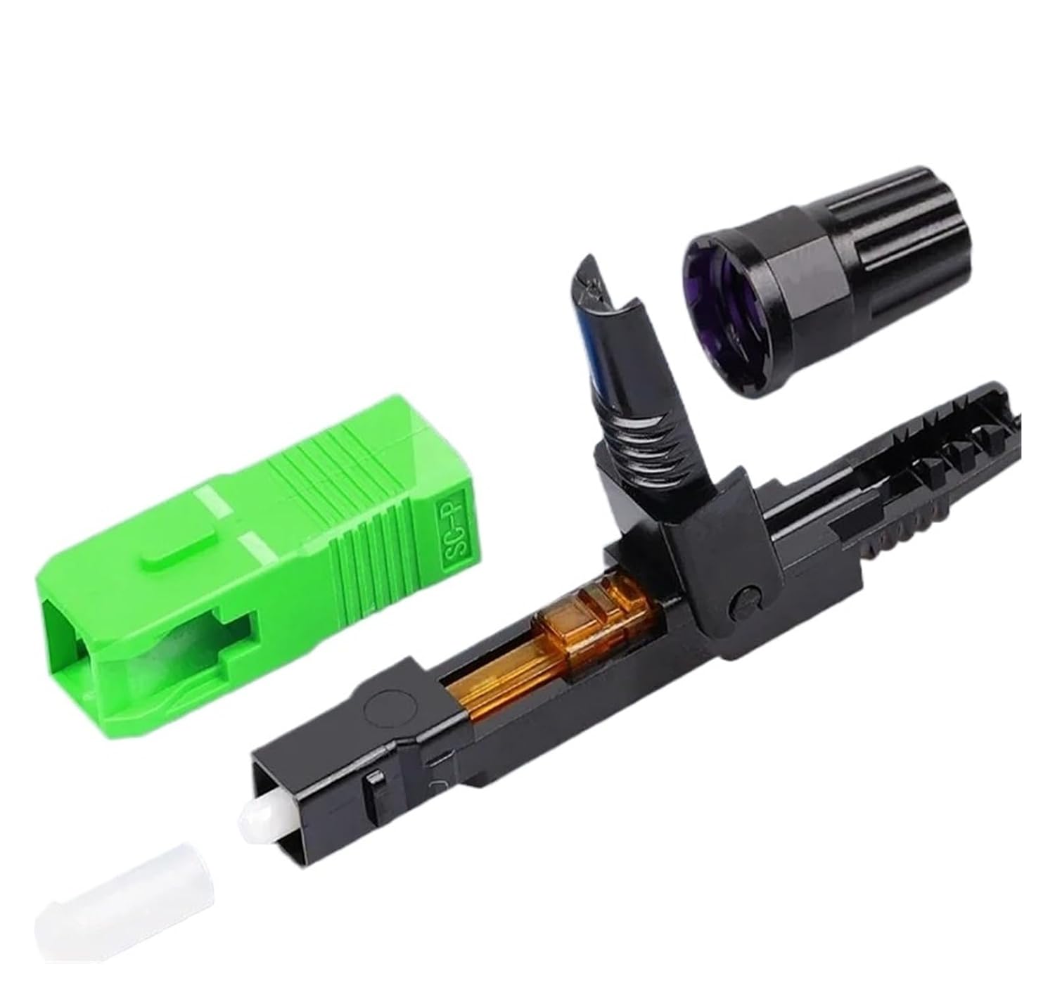 10PCS SC Embedded Fiber Optic Quick Connector