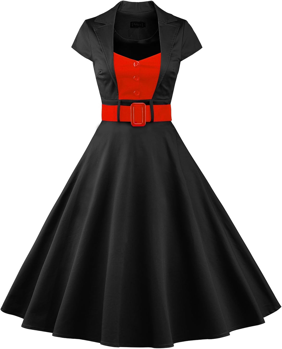 iLover Women's Classy Vintage Audrey Hepburn Style 1940's Rockabilly Evening Dress