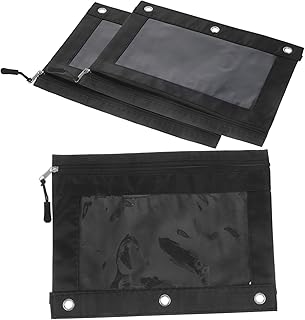 Operitacx 3 Pçs Porta-Lápis Bolsa De Lápis Remendo De Olho Clipes De Pasta De Olho Máscara De Olho Saco De Lápis Fichário Saco De Caneta Fichário Titular De Cartões Fichário Sacos De