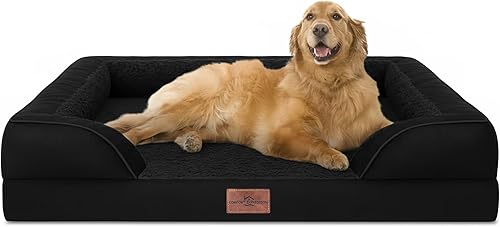 Miniatura 270 de Comfort Expression - Cama ortopédica perros pequeños, 20 x 14 pulgadas, impermeable, espuma soporte cartón de huevo, cojines extraíbles, sofá con