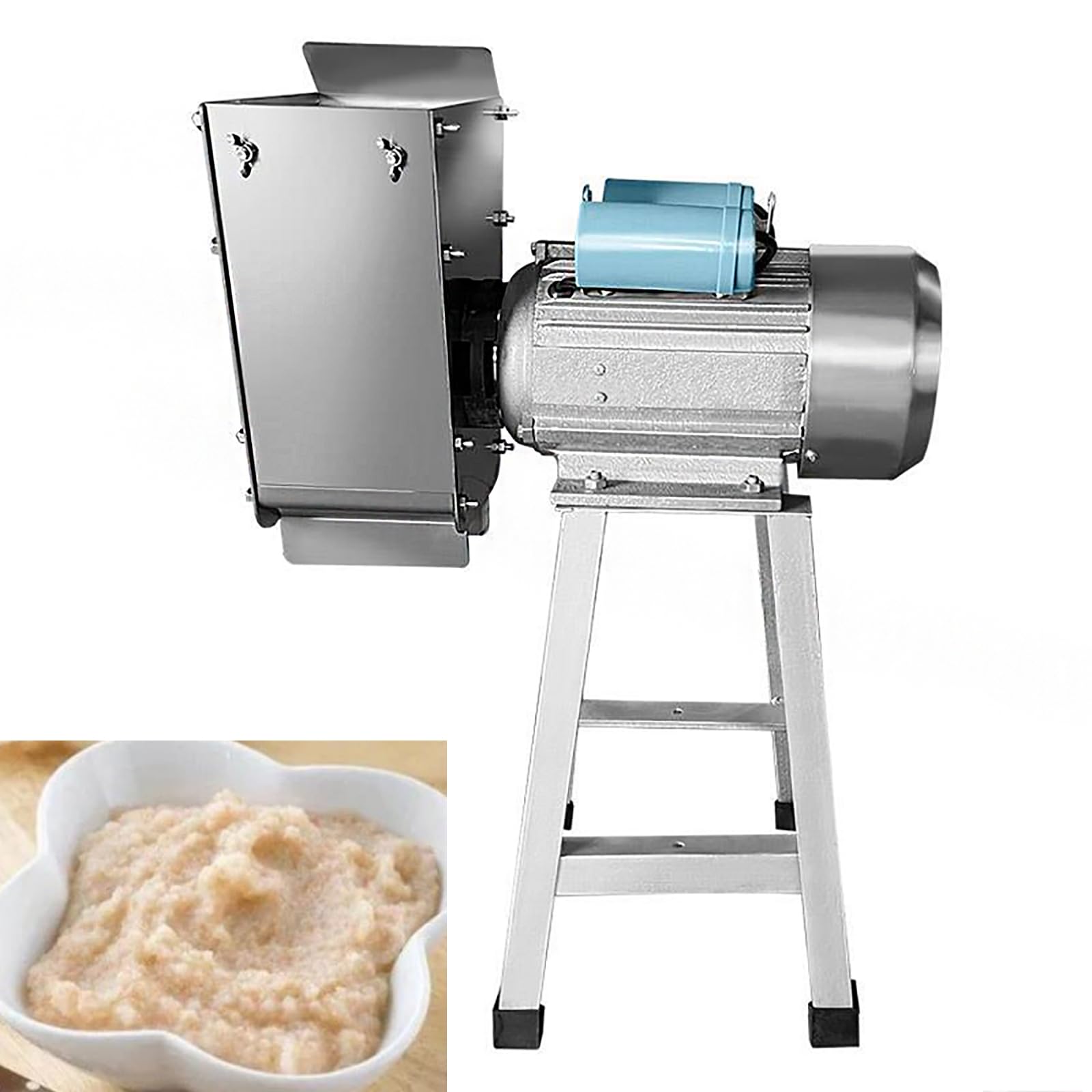 MObyat Presse-purée en Acier Inoxydable 1100 W, Presse-purée Électrique, Sortie : 100-200 Kg/h/Haute Efficacité/résistance À Haute Température, pour Pommes De Terre/tomates