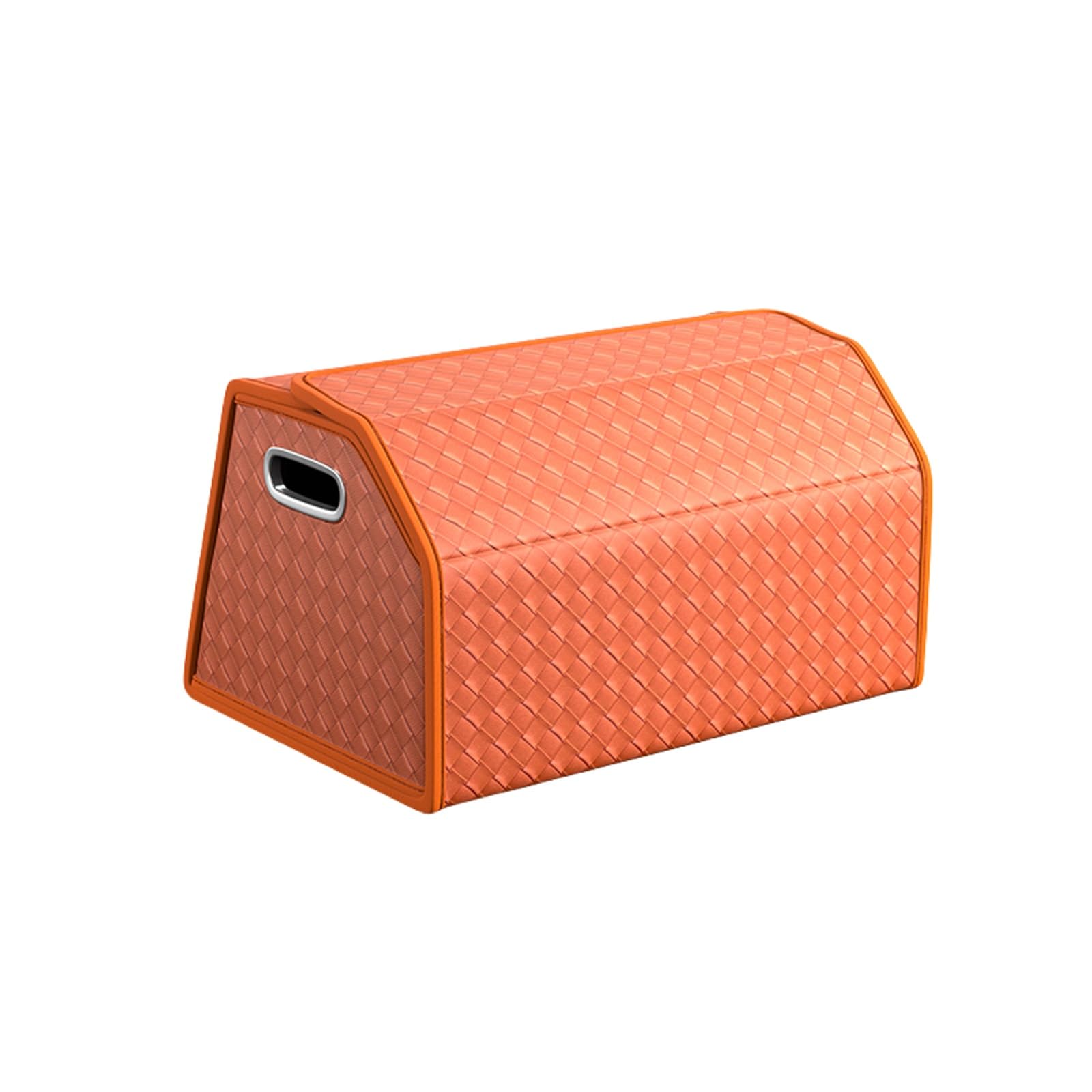 Dfrywdgsey Orange Foldable Leather Trunk Organizer For Car, Suv, Truck(Orange)