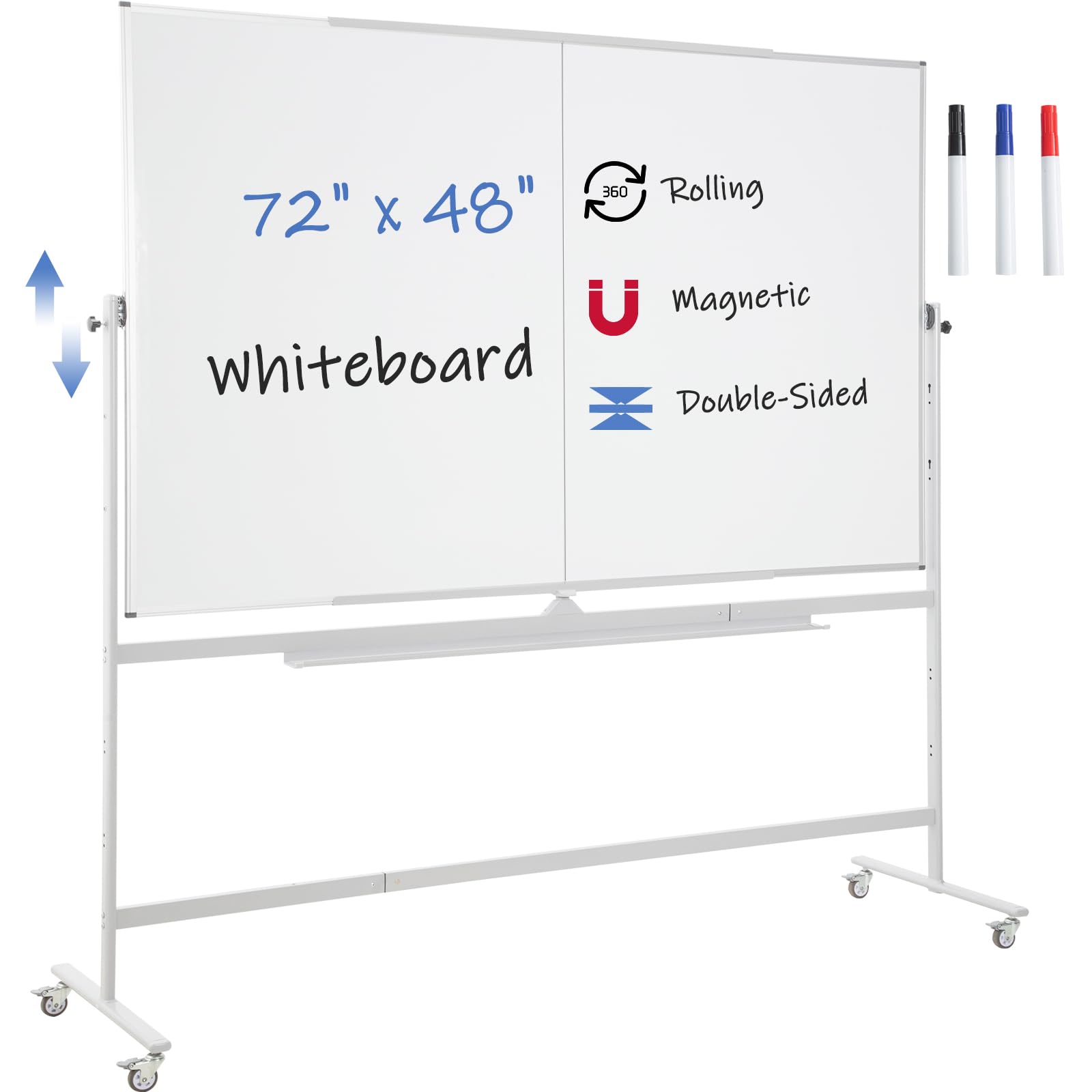 Amazon.com : FORTUNO Large Magnetic Mobile Whiteboard 72