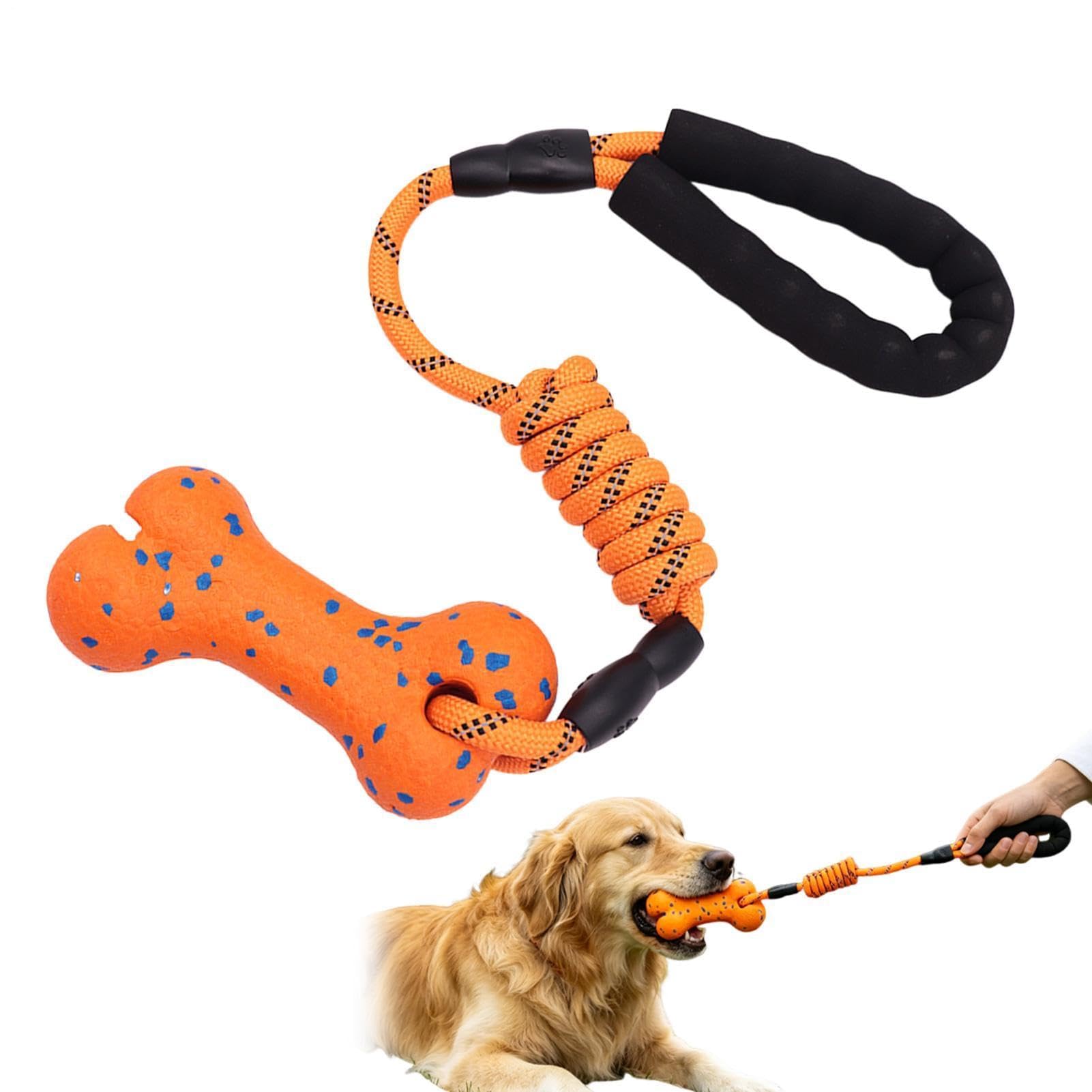 Giocattolo in corda per cani per masticatori aggressivi, forniture interattive per animali domestici per recuperare e alleviare la noia, perfetto per giochi all'aperto e allenamento per razze piccole
