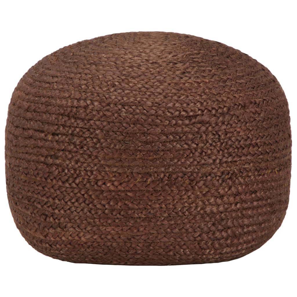 Pouf de salon fait à la main en jute tressée de qualité supérieure