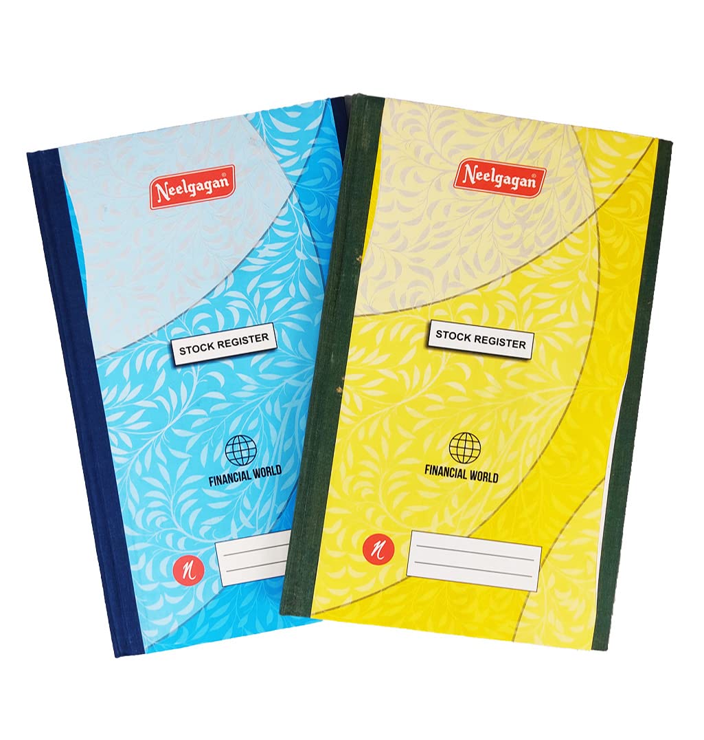 NEELGAGAN No.4 Stock Register Ordinary Binding, Register Size 256 Pages (19.0cm X 32.0cm) 1-Part Stock Register Pack of 1-image-8