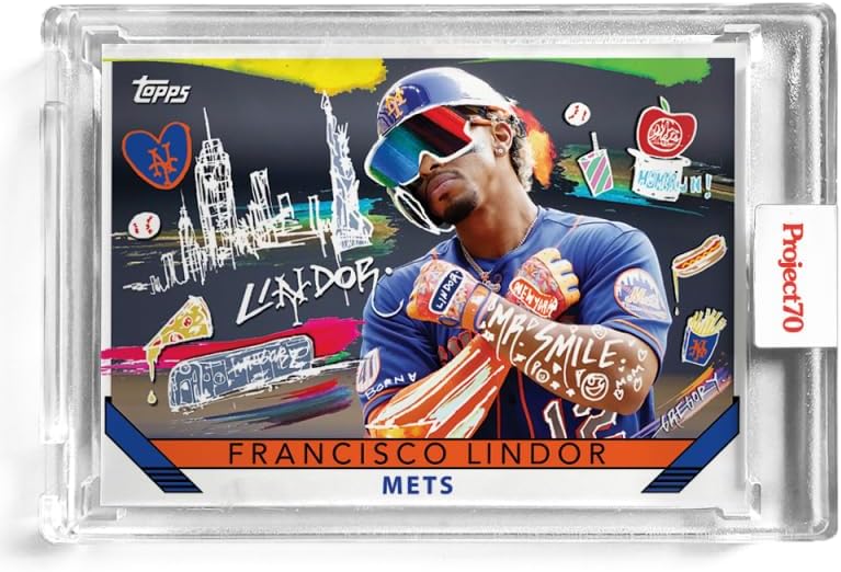 2021 Topps Project70 Baseball #801 Francisco Lindor PR: 774 New York Mets 1993 Gregory Siff
