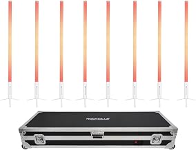 Rockville 8X Rock Saber White Rechargeable DJ/Stage Pixel Tube Lights