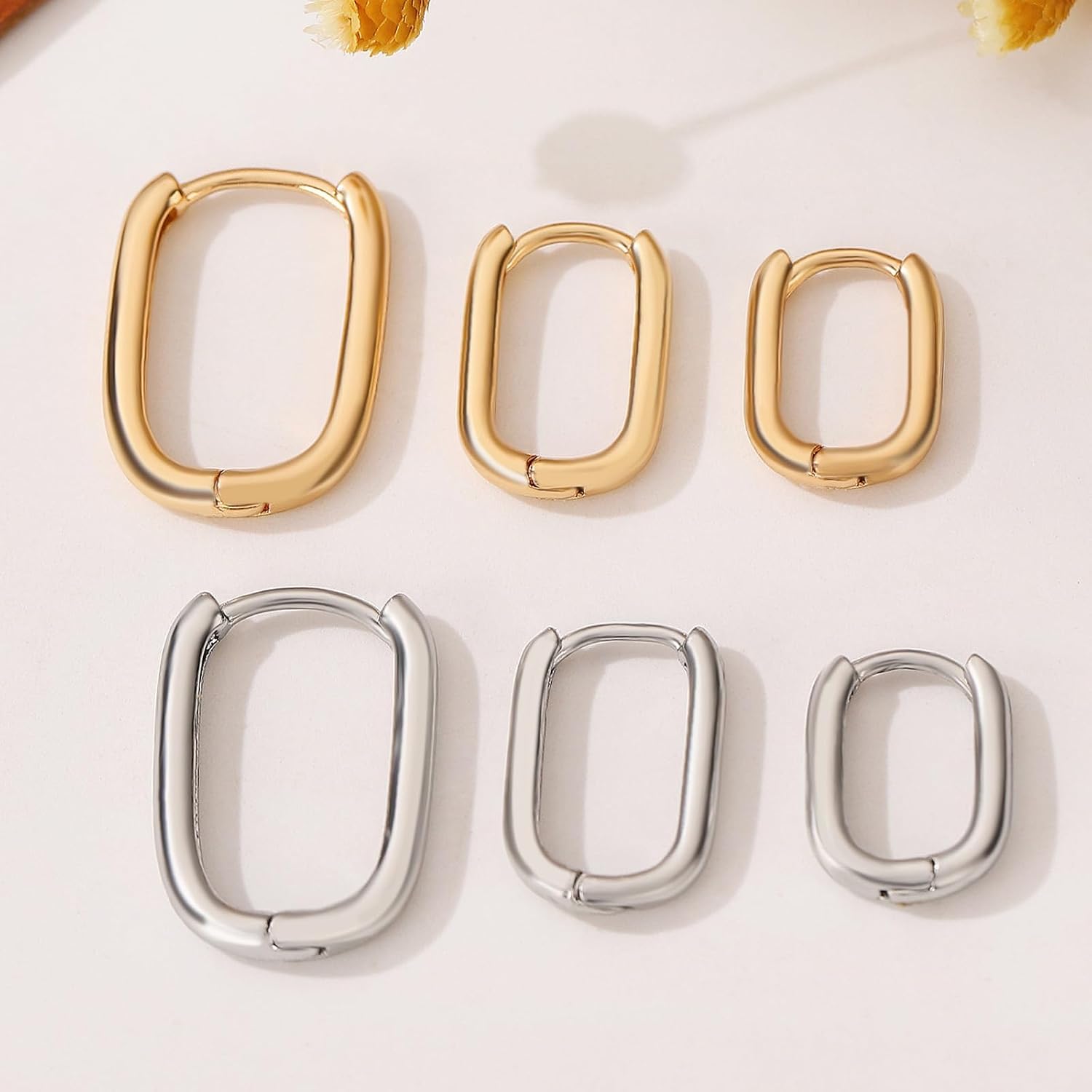 Star Hoop Earrings Small Y2k Pentagram Huggie Set for Women image 4
