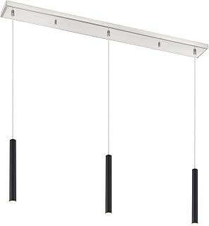 Z-Lite 3 Light Island/Billiard 917MP12-MB-LED-3LBN, Silver