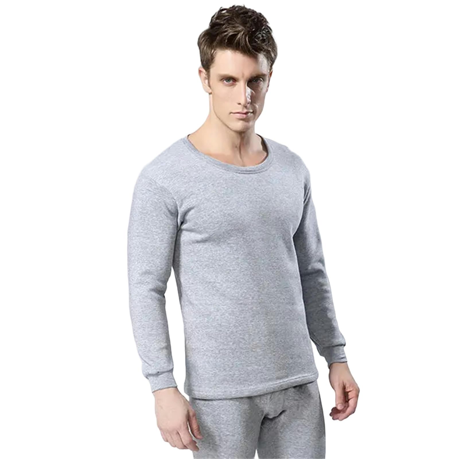 MdybF Abbigliamento Termico da Uomo S-XXXXL Uomini Set di Biancheria Intima Termica più Dimensioni Maschi