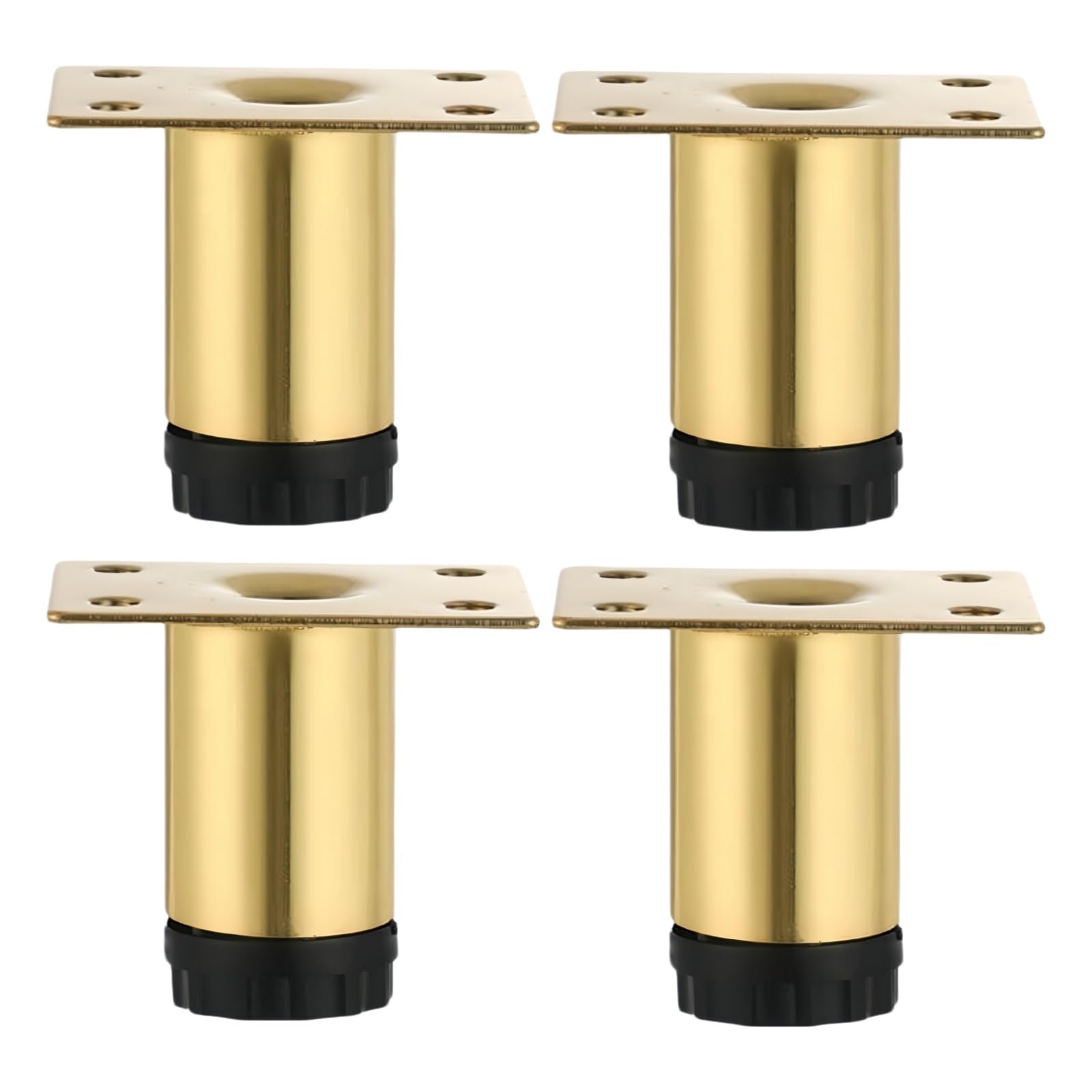 Patas de mueble metálicas doradas de alta resistencia y diseño
