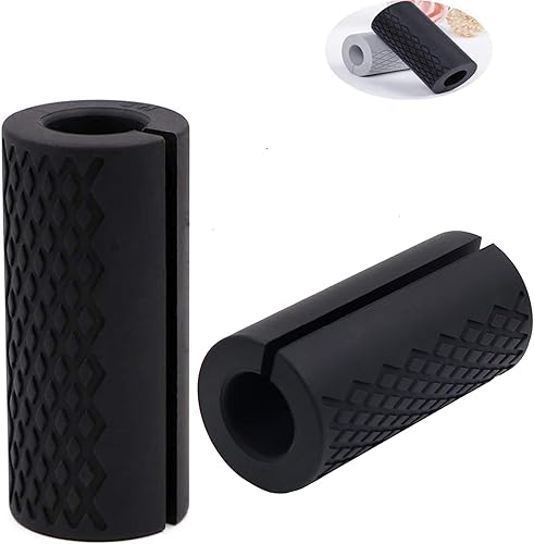 IADUMO Agarres para barra de pesas, agarre de barra para mancuernas, asas gruesas para levantamiento de pesas, accesorios de cable y entrenamiento