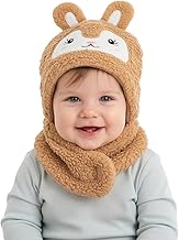 Zacharias Boy's & Girl's Kids Woolen Hooded Scarf Cap jy-1008 (1-4 Years_Pack of 1)