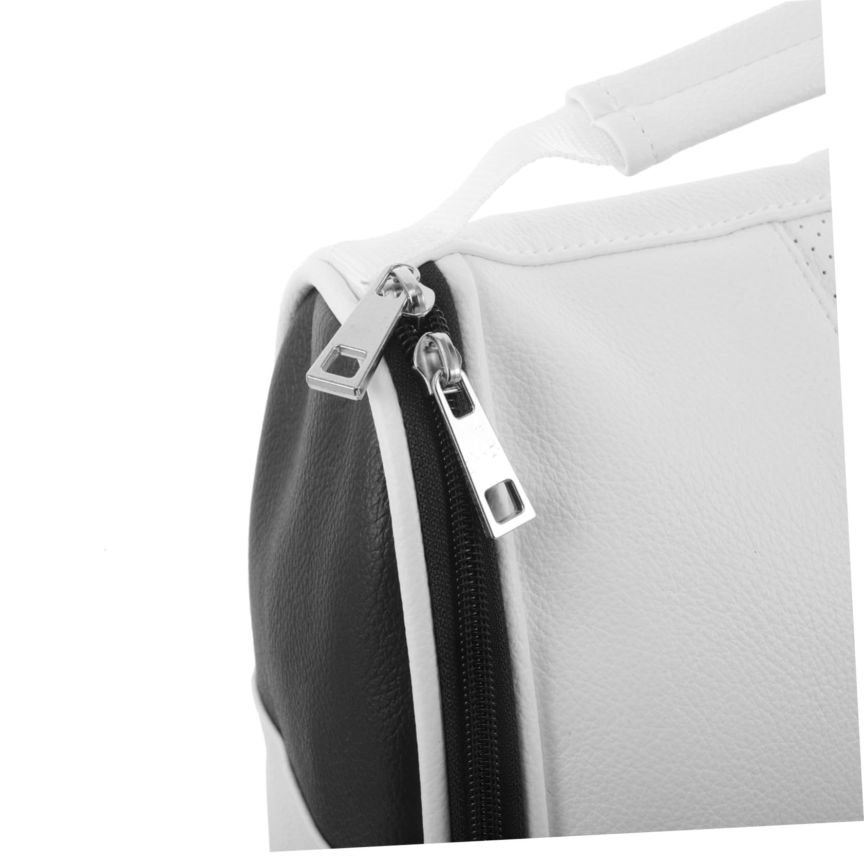 MAGICLULU Atmungsaktive Golfschuhtasche aus Kunstleder mit Reißverschluss Staubschutz und Tragegriff Kompakter Organizer für Golfschuhe für Outdoor Sport Reisen und Aufbewahrung
