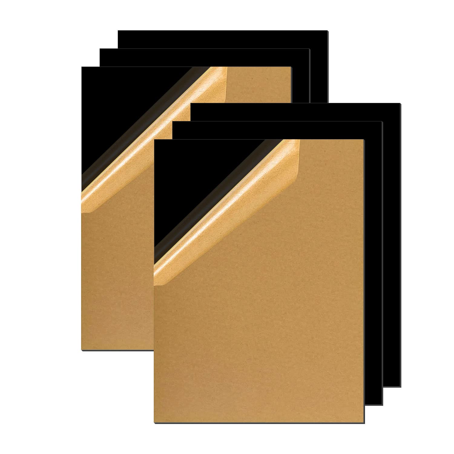 6Pcs Black Colored Acrylic Sheets, 11 x 8.5 inch Moldable Plastic Sheets for Craft, 1/16 inch Thick Plexiglass Sheets Acrylic Boards Plastic Panels with Reflective Surface for DIY Craft Sign