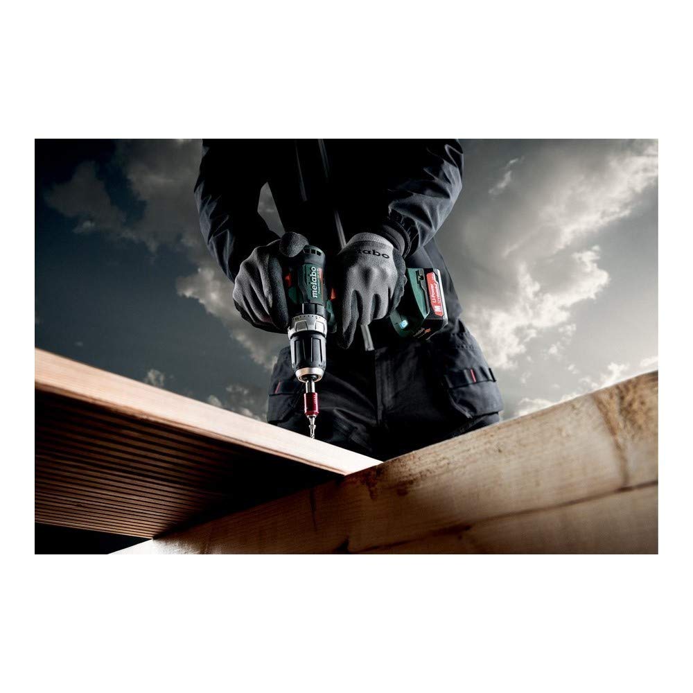 metabo 601077500 601077500-Taladro percutor sin bateria 12 V / 2X 2,0 Ah Li-Ion PowerMaxx SB 12 BL with maletín, Colore