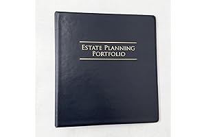 ESTATE PLANNING PORTFOLIO 3-RING BINDERS: Keep Your Legal Documents Organized and Easily Accessible