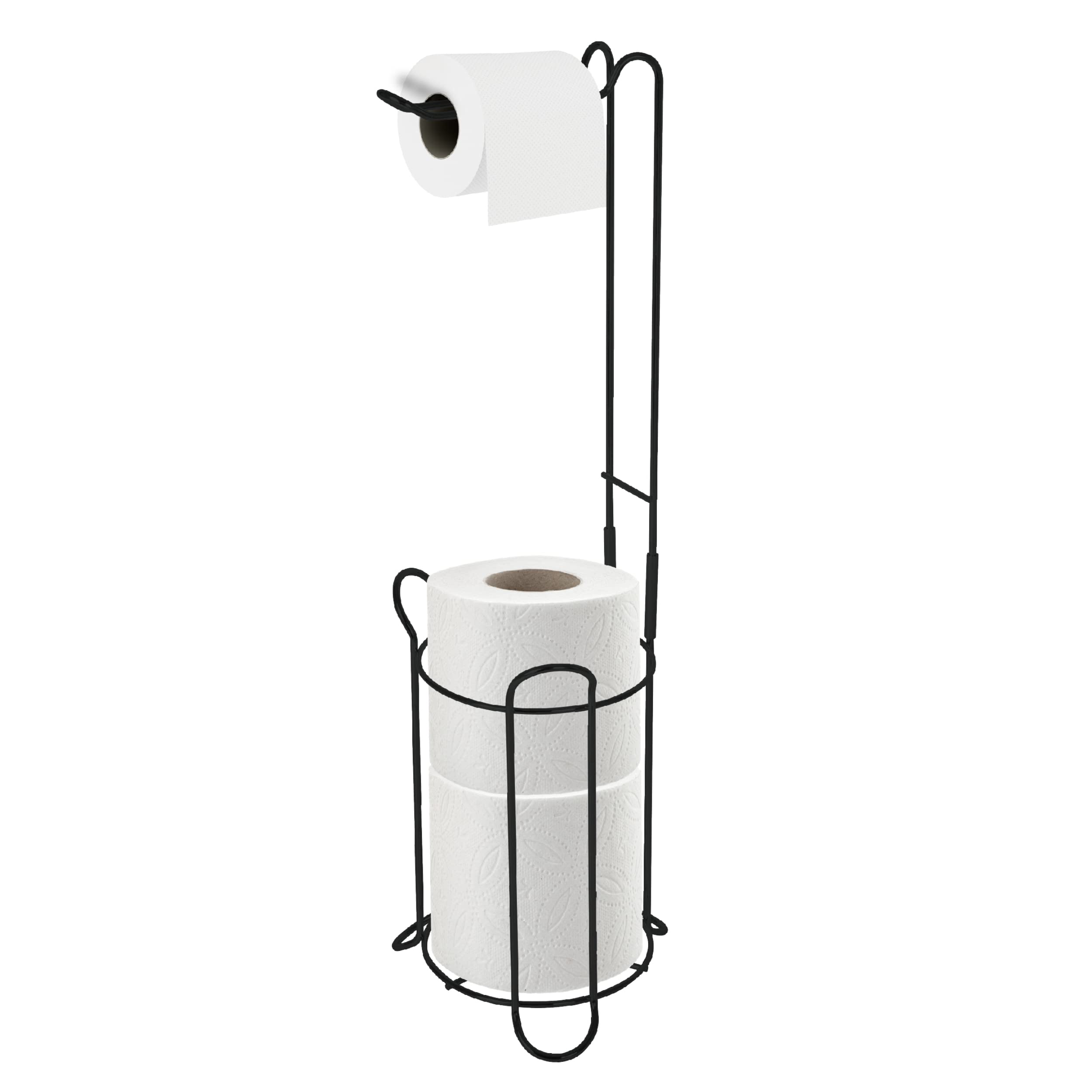 Top 3 Black Free Standing Floor Toilet Roll Holder - 1 - Toilet Paper Holder