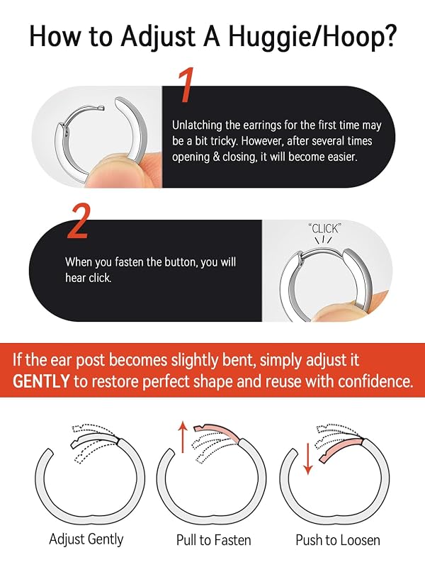 FaithHeart Stainless Steel Silver Huggie Hoop Earrings for Men 9mm by FaithHeart - Used condition - Image 7