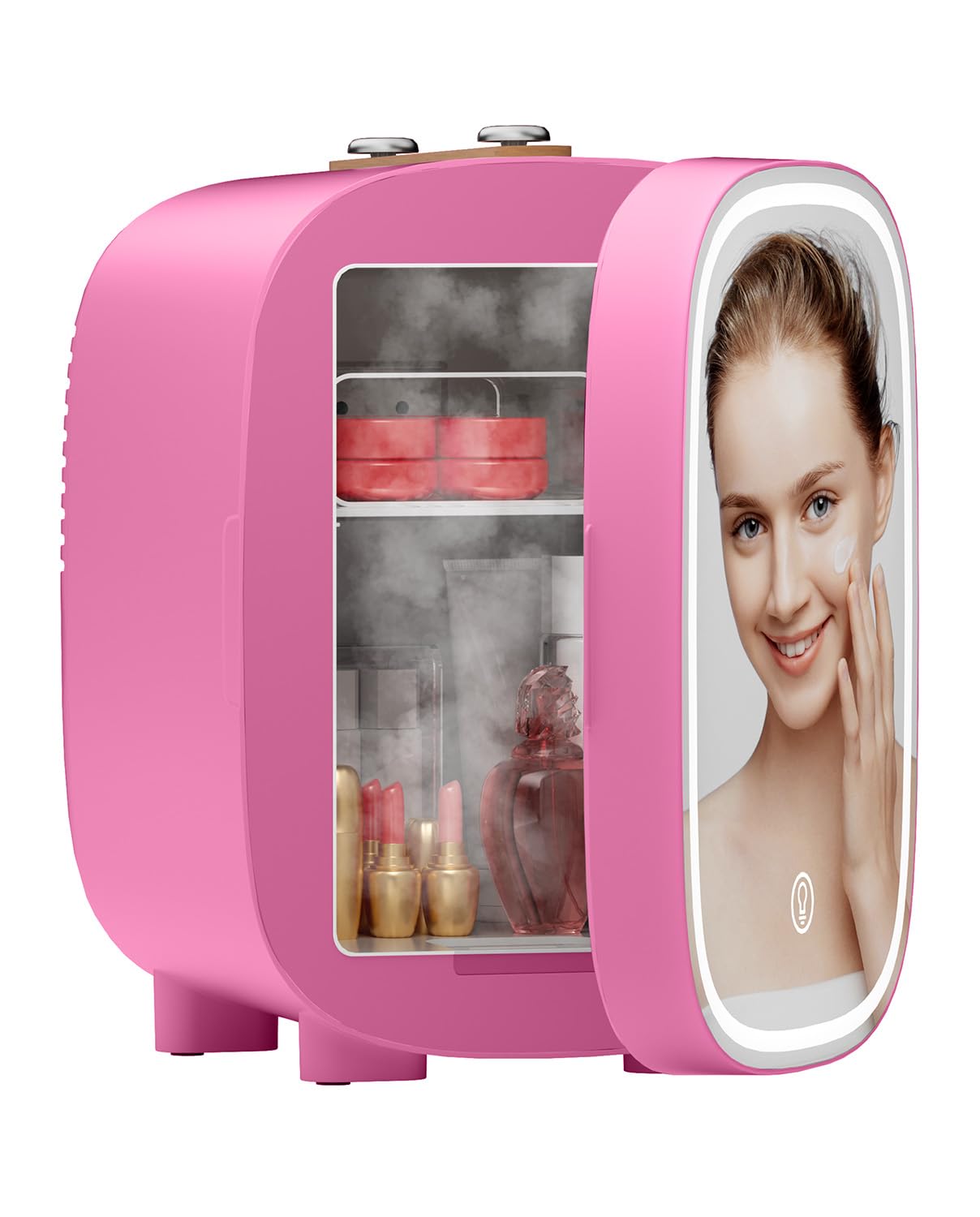 mini frigorifero portatile 4l con 3 livelli di illuminazione regolabili