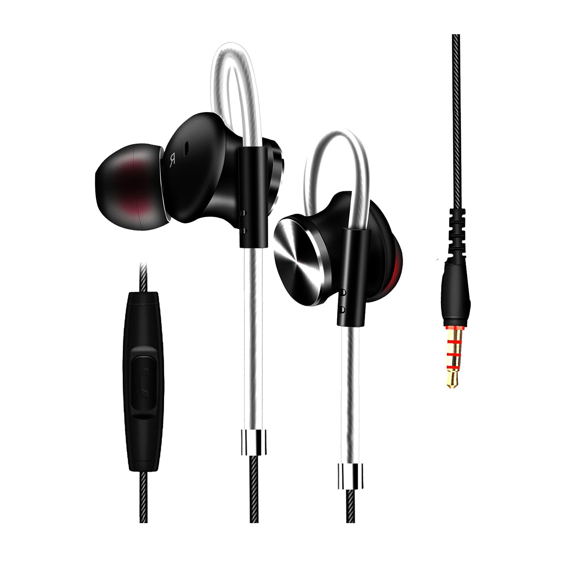 iSeventy9 In-Ear Earbuds, Magnetic Wired Earphones Mic Metal Stereo Bass Noise Cancelling- Black, Standard - Image 3