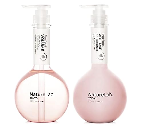 NatureLab.TOKYO Perfect Volume Shampoo & Conditioner Duo: Control de encrespamiento sin peso para un cabello y cuero cabelludo más suaves y