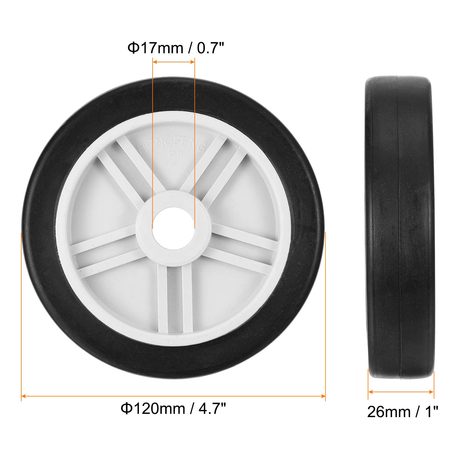 Air Compressor Wheels - 2 Pack, Easy Mobility -2