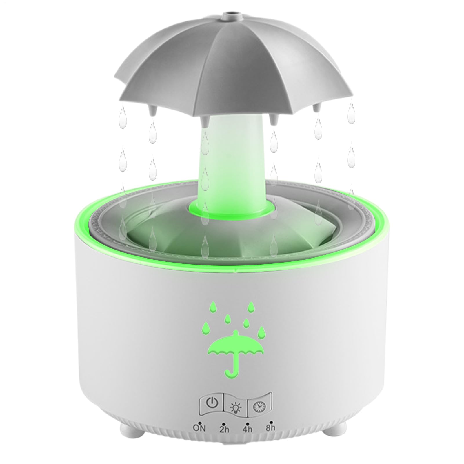 Umidificatore D'Aria Umidificatore D'Aria A 7 Colori Con Telecomando E | Umidificatori A Pioggia Divertente Per Stanza Scrivania Classe Interno Comodino Appartamento Albergo