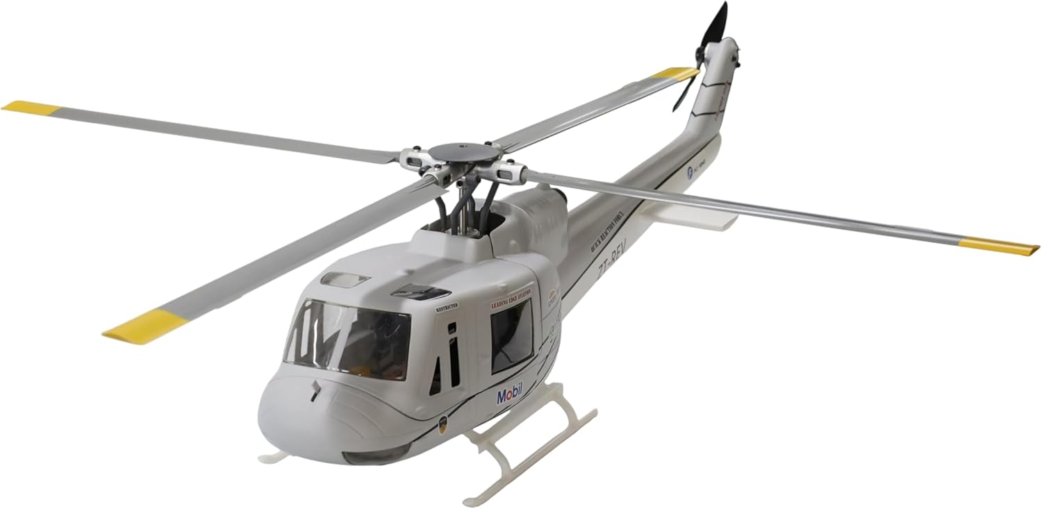 RC Helicopter, Fly Wing UH1-V4 Huey 470-Class 2.4G 6CH Dual Brushless Motor RC Military Helicopter with GPS Positioning Four Flight Modes (RTF Version)