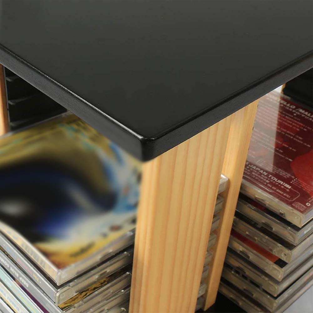 Estante De Almacenamiento De Cd Estante De Almacenamiento De Cd Estante De Cd De Escritorio Bandeja De Cd-Cd Giratoria De 360 ​​grados Bolsa De Almacenamiento De Cd Ps4 Soporte De Dvd Estante De Acaba