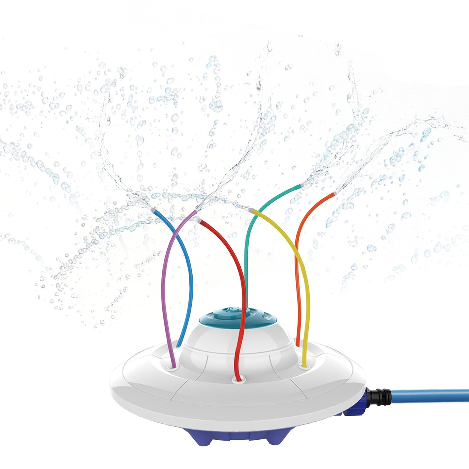 Water Sprinkler for Kids, Fire Hydrant Water Toy Hose Sprinkler Garden Spinning Sprinkler for Kid, Summer Outdoor Sprinkler Toys for Boy/Girls Gift 3-10 Years Old with Storage Bag (UFO)