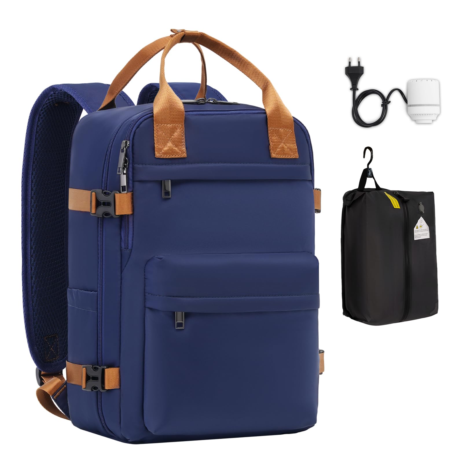 COOLIFE Handgepäck Rucksack für Ryanair 40×30×20 Reiserucksack Flugzeug 20L Klein Handgepäck Kabinengröße Handgepack Tasche mit Laptopfach für Weekender Kurze Trip